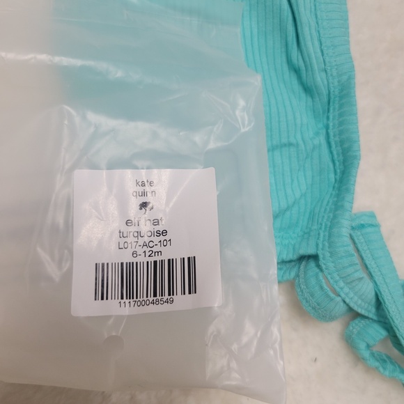 Kate Quinn Turquoise Elf Hat 6-12M - Picture 2 of 2